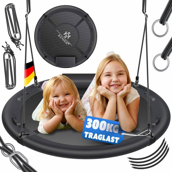 Balançoire nid doiseau - KESSER - Anthracite - 100 cm