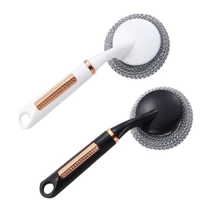 2 Brosse Vaisselle avec Manche – Nettoyage Puissant & Écologique