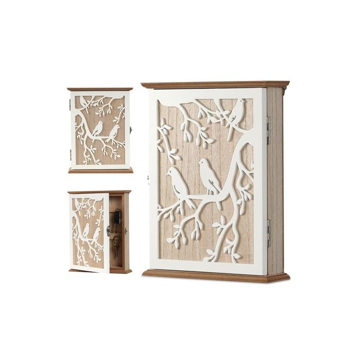 Armoire à clés design en bois - Pour couloir - 20 x 6 x 265 cm - Naturel ARMOIRE A CLE