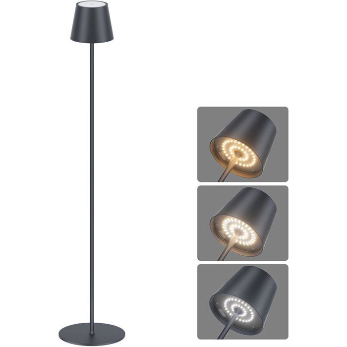 Lampadaire Led Dimmable Avec Piles Lampadaire Sans Fil Rechargeable Avec Commande Tactile Pour LÉclairage Intérieur Et Exté[IN117]