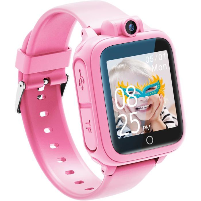 Montre Intelligente Jouet Enfant 3 4 5 6 7 8 9 10 11 12 Ans Caméra Rotative À 90° 14 Jeux Montre Connectée Garçon Jeux Cadeaux