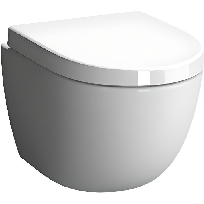 Alterna Pack WC suspendu Daily O2 courte avec abattant frein de chute declipsable ref 4337C0036131 Cdiscount Bricolage