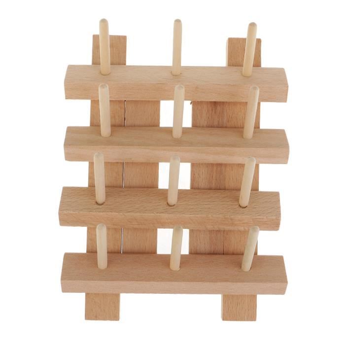 12 bobine organisateur en bois rangement fil de canette organisateur titulaire pour broderie coudre achat vente etui de rangement porte fil 1 canette cdiscount