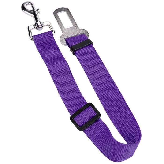 Laisse De SéCurité Voiture pour Chien Ceinture De Securite Retenue Laisse ReglableClip De Plomb pour Chien-Chat-Animaux De