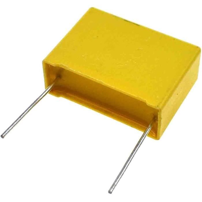 10 Condensateurs X2 220nF 275VAC - Condensateur Film Polypropylène 0.22uF Pas 15mm | Pour Circuits électroniques, Usage Général