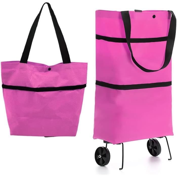 Sac provisions pliable avec roulettes sac roulettes pliable 2