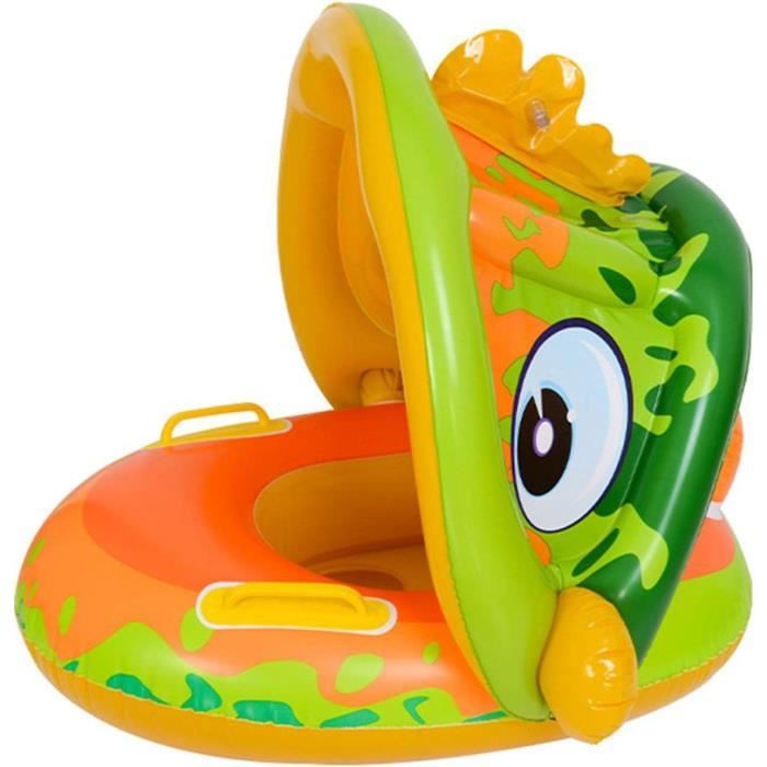Radeau Piscine Gonflable Enfant 120x75cm, Baleine Bleue, été Fun