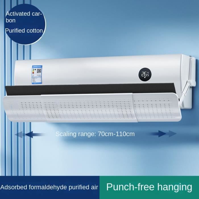 Zerone Bouclier anti-vent Pare-Vent de Climatisation Rétractable Zerone Bouclier anti-vent Pare-Vent de Climatisation Rétractable