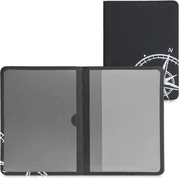 Porte Permis De Conduire Carte Grise Avec Compartiments Cartes Passeport - ??tui Portefeuille De 