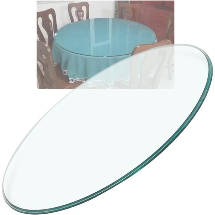 Plateau En Verre Pour Table Ronde En Différentes Dimensions Avec Forme