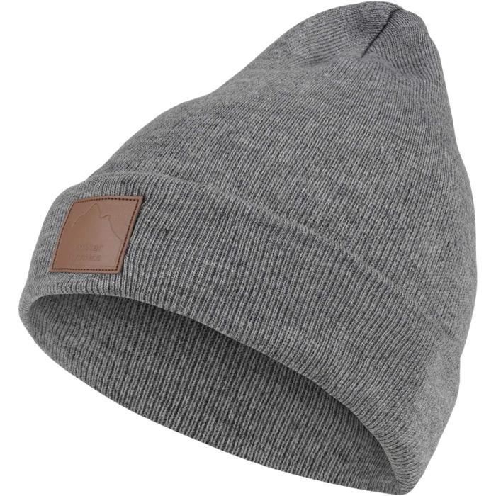 Bonnet Tricot Femme Homme Automne Hiver – Coton Doux, Doublure Peluche, Chaleur Confortable – Style Décontracté Oversize