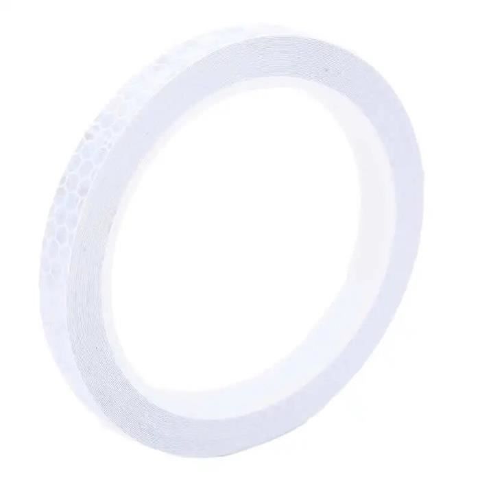 Blanc Bande réfléchissante pour vélo, étanche, Motif Hexagonal, Autocollant lumineux pour
