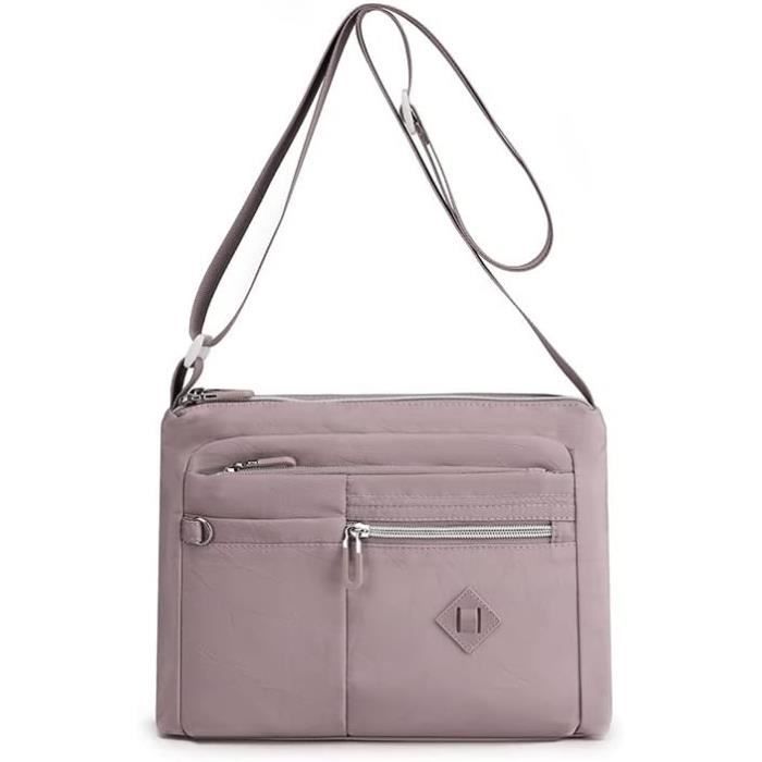 Sac à Bandoulière Violet - Neuf Avec étiquettes, Fermeture Zip, Sans Marque
