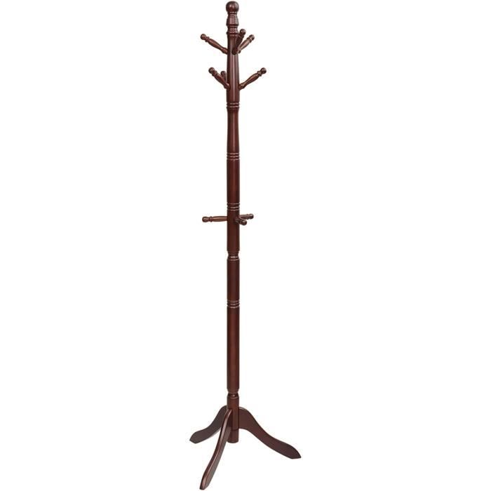 Portemanteau Valet De Chambre Mottiwood – Hêtre Naturel – 4 Roues – Fabriqué En Italie