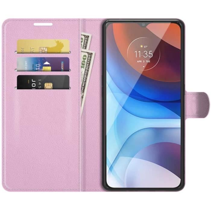 Custodia Portafoglio In PU Pelle Per Wiko Power U30 | Cover Flip Con Chiusura Magnetica, 3 Slot Per Carte E Supporto Per Video, Protettiva Antiurto Per Power U30 2021 (Rosso)