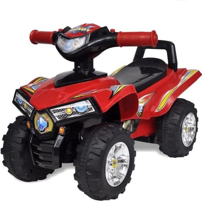 Won Quad Electrique Enfant Rouge Avec Son Et Lumiere Cdiscount Jeux Jouets
