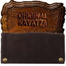 KAVATZA Nubuck Marron Blague à Tabac Cuir