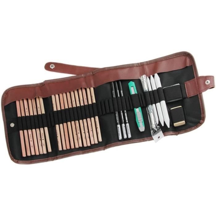 Crayon de Croquis Esquisse Crayons de Dessin Set de Esquisse Artiste