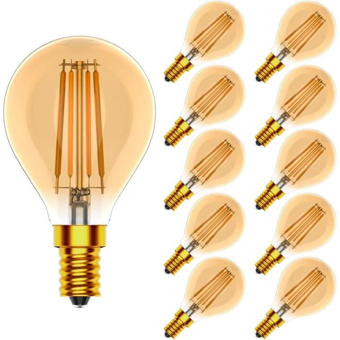 NXYXVintage Dimmable Petite Ampoule LED E14 G45 Type Globe,4W
