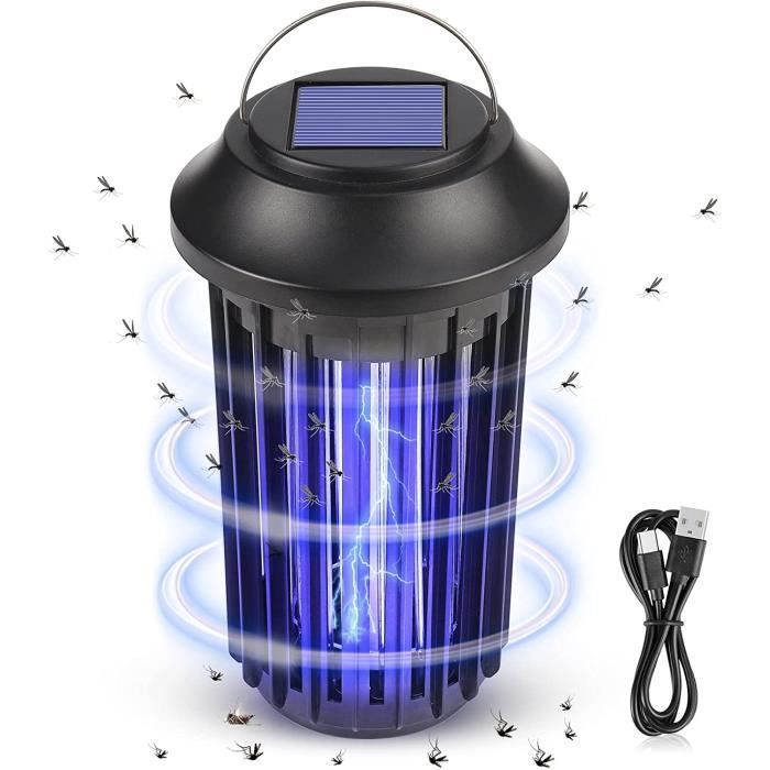 Lampe Anti-moustiques Solaire Anti-Mouches, Lampe UV Anti Moustique, Tue Mouche  Intérieur, Électrique Anti Insectes [123] - Cdiscount Jardin