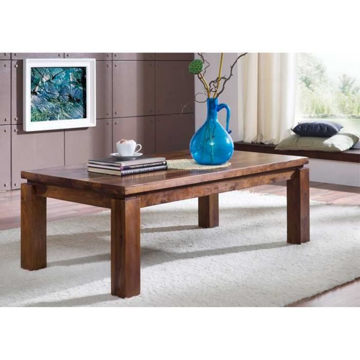 Table basse 120x70cm  Bois massif de palissandre laqué  METRO LIFE