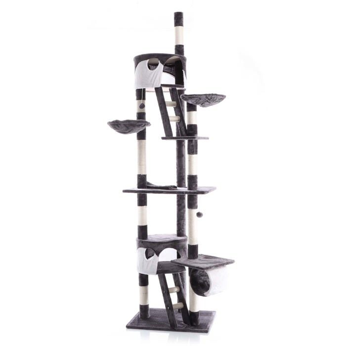 Meilleurs prix pour Arbre à chat 240-260cm en gris