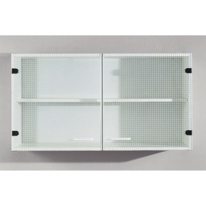 Armoire Murale Cuisine Blanc A 2 Portes Vitrees Achat Vente Armoire De Chambre Armoire Murale Cuisine Blan Soldes Sur Cdiscount Des Le 20 Janvier Cdiscount