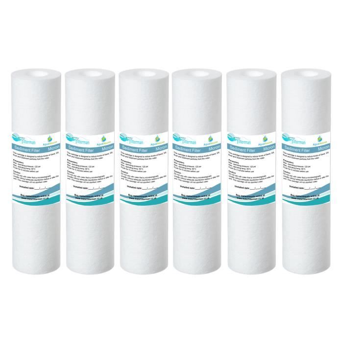 Cartouche Filtre à Eau Sédiments 10" 5 Microns - Compatible Systèmes Osmose Inverse