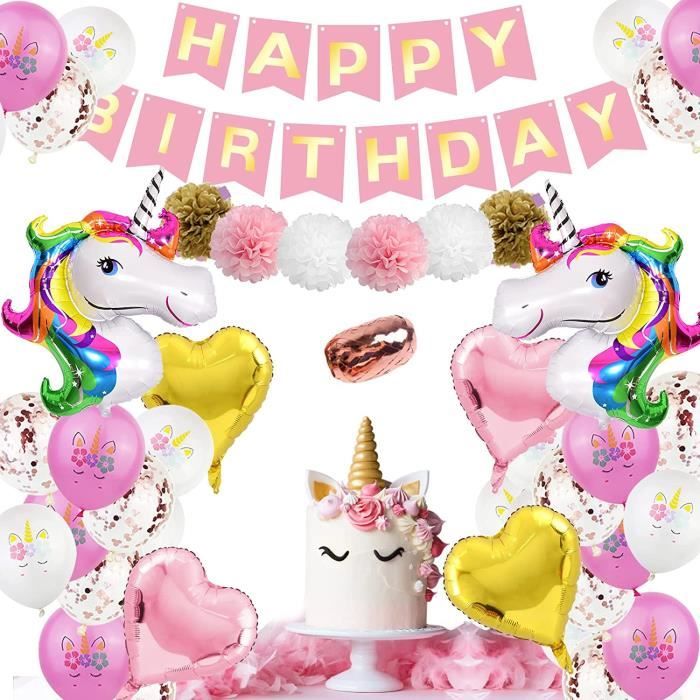 Licorne Ballon De Fête D'Anniversaire, Ballons Décoration Fête Licorne