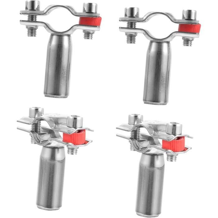 Lot De 4 Colliers De Serrage En T Acier Inox 304 - 23-25 Mm Tuyau - Pinces Solides