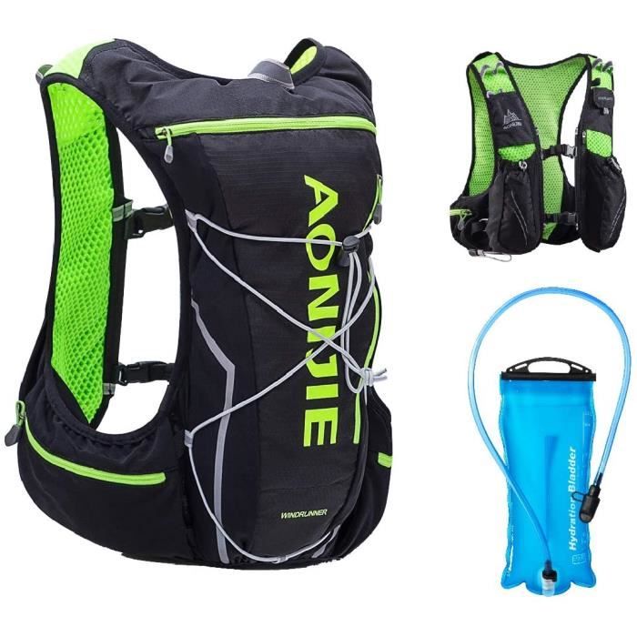 Sac à dos vert Sac à dos d'équitation vtt étanche, sac à dos d'hydratation  pour le cyclisme, sac de Camping u - Cdiscount Sport