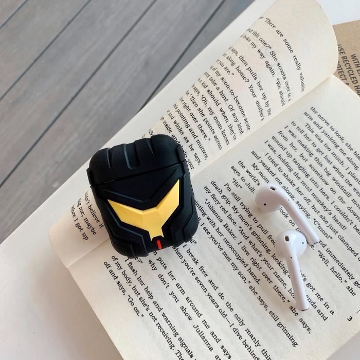 Ecouteur Universel pour Apple AirPods 1-2 Carton Design Housse en silicone  souple Casque de protection sans fil Bluetooth Noir - Cdiscount TV Son Photo