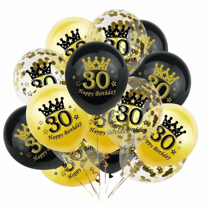 15 Pieces Latex Joyeux Anniversaire Ballon 12 Pouces Confettis Ballons 30 40 50 60 70 Ans Anniversaire Mariage Anniversa Ma Cdiscount Maison