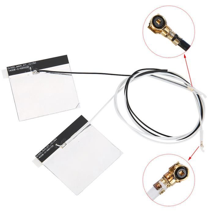 2pcs / set DIY IPE Gene4 Antenne WiFi NGFF / M.2 intégrée avec port IPEX4 2.4 / 5G pour Huawei / INTEL-XID