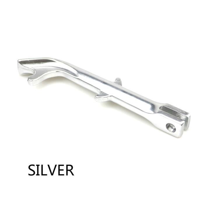 Béquille Latérale Réglable Pour Moto - Alliage D'Aluminium CNC, Environ 200 Mm, Support De Stationnement Stable