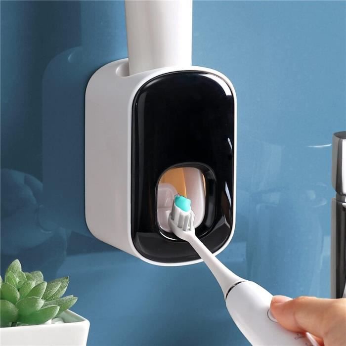 Lot De 2 Porte-brosse à Dents électriques Muraux Transparents Sans Percage Pour Salle De Bain Et Cuisine 98950512