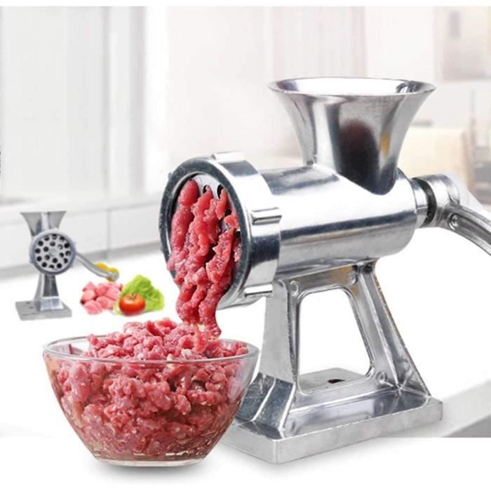 Hachoir à Viande Manuel En Alliage D'Aluminium - Machine à Saucisses Et Galettes De Hamburger Maison, Robuste Et Efficace