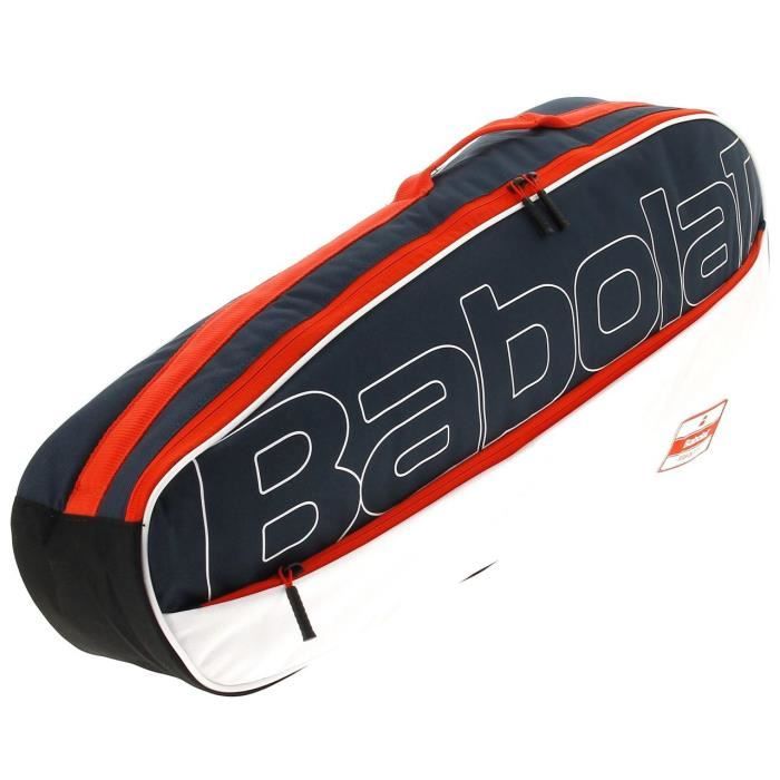 Sac raquette de tennis Racket holder 3 essential blc noir orange