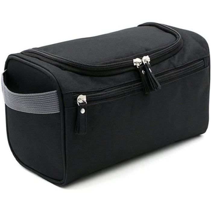 Trousse De Toilette Cube Avec Crochet Suspendu Et Bouteille - Motif Fleur Vin, Imperméable
