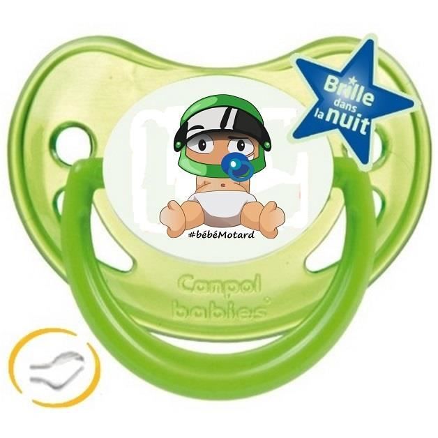 Sucette Verte Bebe Motard 6 A 36 Mois Cdiscount Puericulture Eveil Bebe