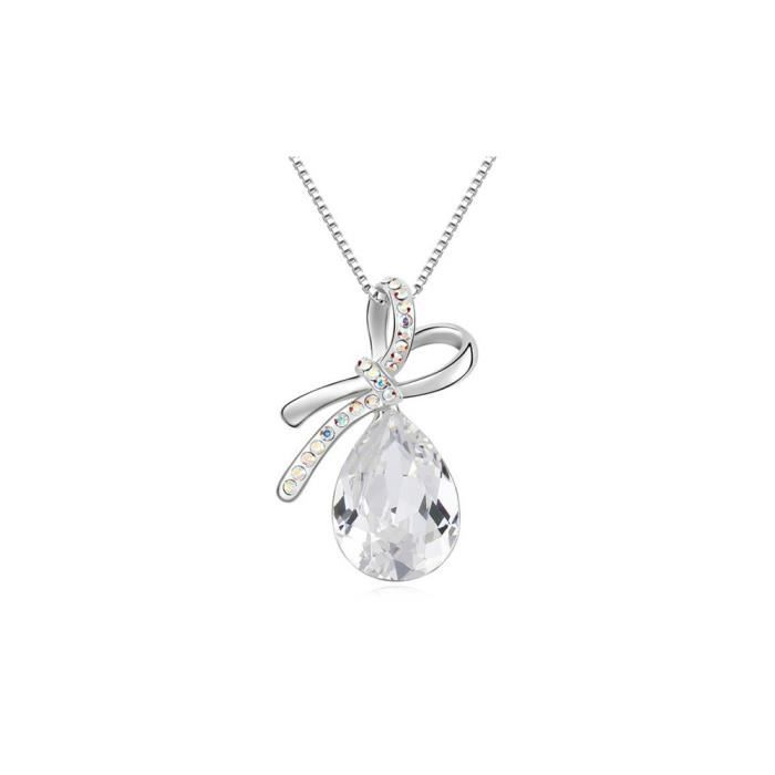 collier or blanc cristal swarovski collier or blanc cristal swarovski