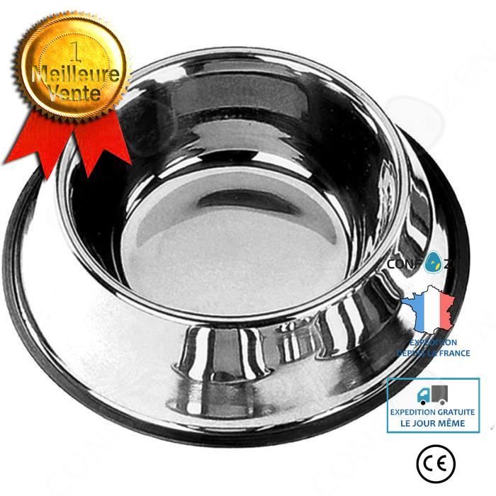 Comparer les prix de CONFO Gamelles et distributeurs pour chiens Nobby Mangeoire Antidérapante en Acier Inoxydable pour Chien 25 33 cm-2,8 L 8864