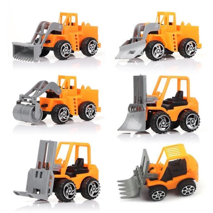 Mini Chariot élévateur Jouet éducatif - 3 Pièces (chariot, Transpalette, Plateforme) - Pour Enfants, Construction, Créativité - 9