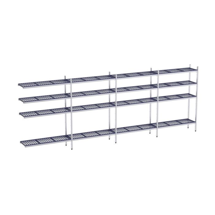 Rayonnage d'angle 1050x1670x400 3 niv - A1000-4M3 - CODIGEL