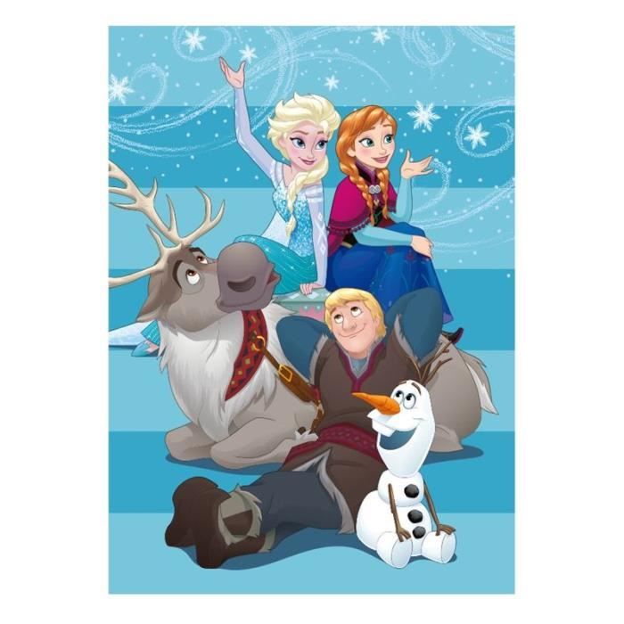 130 x 160 cm Herding DISNEY LA REINE DES NEIGES 2 Couverture Polaire Polyester Multicolore