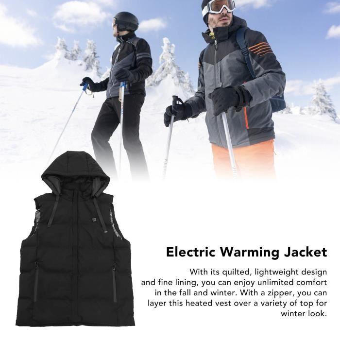 Gilet Chauffant électrique USB Unisexe Réglage De La