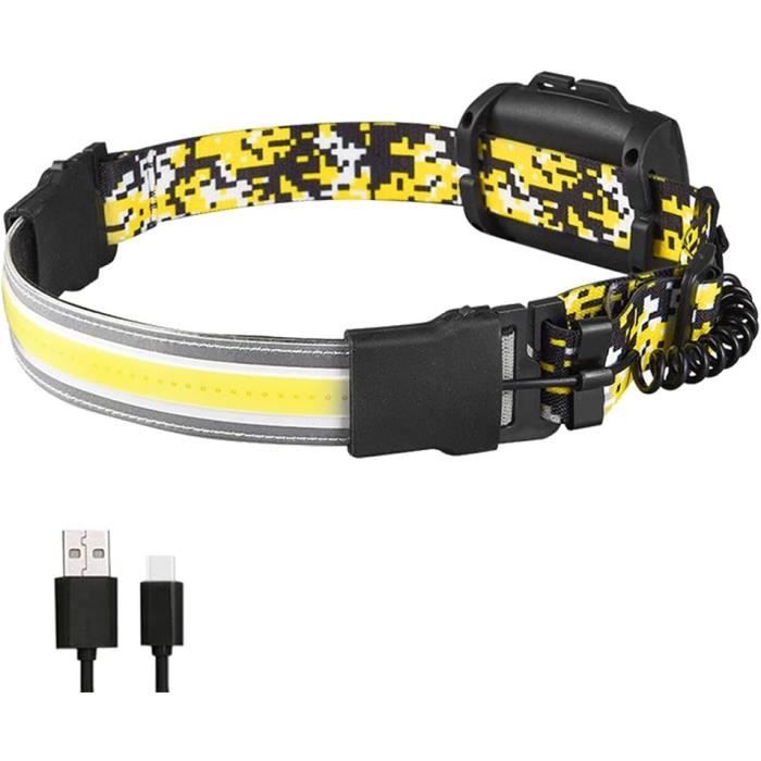 Lampe Frontale Rechargeable Torche Frontale 150LM avec Capteur, Légère