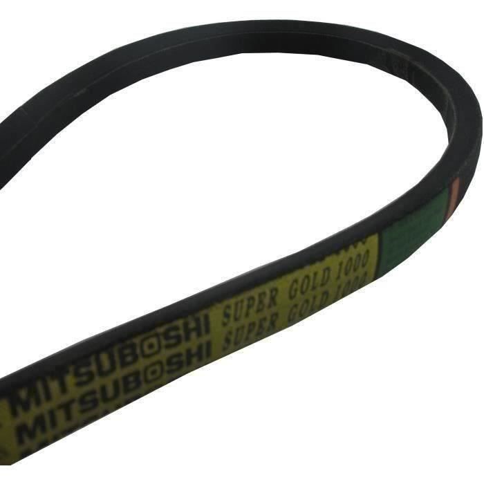 Courroie lisse trapézoïdale série LB MITSUBOSHI SUPERGOLD 1000 (section 16,5x9,5mm) Longueur ext: 41