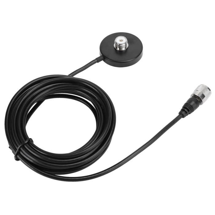 Antenne Magnétique Avec Câble BNC 5 M - Base Aimantée, Connecteur Femelle/Mâle, Pour Radio Portable