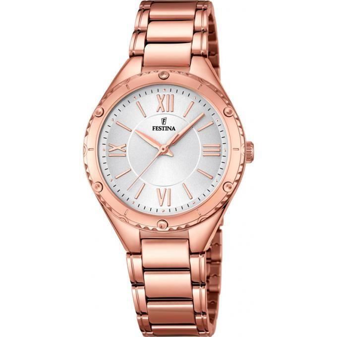 Montre Femme Festina Trend F16922 1 Or Rose Cdiscount Bijouterie